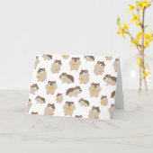 Carte Hamsters (Fleur jaune)