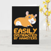 Carte Hamsters - Facilement Distrait Par Hamsters (Fleur jaune)