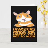 Carte Hamsters - Hamsters me rendent heureux (Fleur jaune)