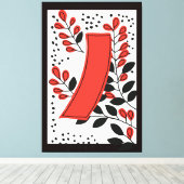 Carte hanafuda vintage toile enveloppée Art XL (Insitu (Plancher de Bois))