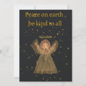Carte Hand drawn Christmas card , Angel , cute,  (Devant)