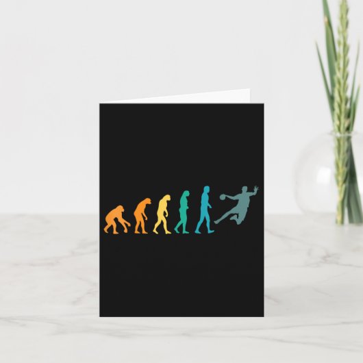 Carte Handball Funny Sport Evolution (Devant)