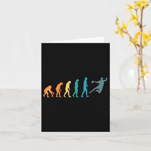 Carte Handball Funny Sport Evolution (Fleur jaune)