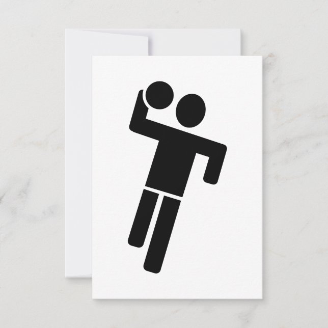 Carte Handball player (Devant)