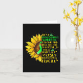 Carte Handicap cérébral Handicap guerrier Tournesol (Fleur jaune)
