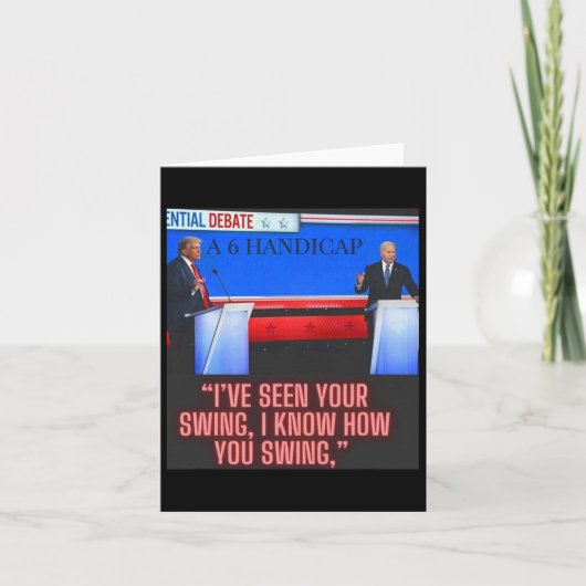 Carte Handicap Joe Biden Et Donald Trump Débat (Devant)