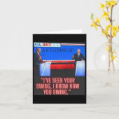 Carte Handicap Joe Biden Et Donald Trump Débat (Fleur jaune)