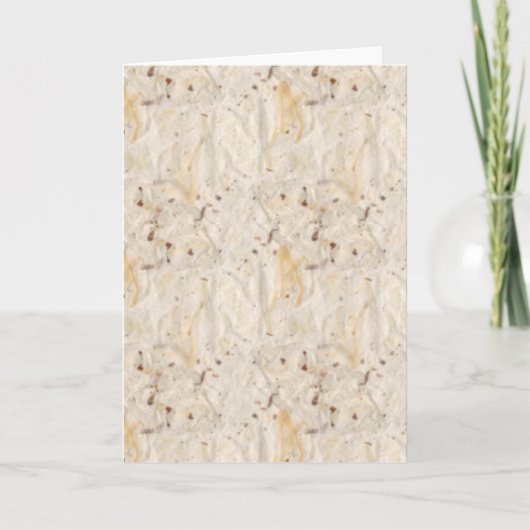 Carte Handmade Textured Paper-look Rustic Greeting Card (Devant)