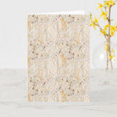 Carte Handmade Textured Paper-look Rustic Greeting Card (Fleur jaune)