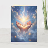 Carte Hands Set the Soul Free, Condolence Card (Dos)