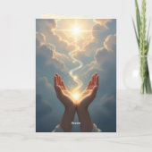 Carte Hands Set the Soul Free, peace, Condolence Card (Dos)