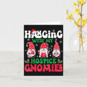 Carte Hanging With My Hosce Gnomies Nurse Gnome Funny Ch (Fleur jaune)