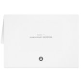 Carte Hangover avec chien Lhasa blanc (Dos Horizontal)