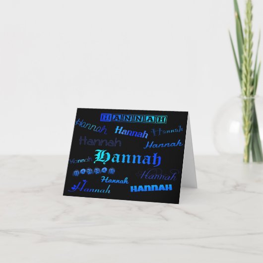 Carte Hannah (Devant)