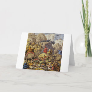 Carte Hannibal Barca & Army & Quote Cadeaux & Cards