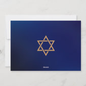 Carte Hannukah Multi Image Bleu Simple (Dos)
