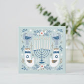 Carte Hanoukka (Debout devant)