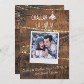 Carte Hanoukka 1-Photo des Jours de Noël Challah (Devant / Derrière)