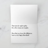 Carte Hanoukka amusante (Intérieur)