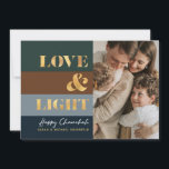 Carte Hanoukka Chanukah Gold Love & Light Photo Greeting<br><div class="desc">Notre carte Hanoukka / Chanukah Gold Love & Light Holiday est un moyen élégant et élégant de partager vos souhaits Hanoukka / Chanukah avec vos amis, votre famille et vos clients! Avec espace pour vous de personnaliser avec votre nom et votre photo. Enquêtes? envoyez-nous un message ou envoyez un courriel...</div>
