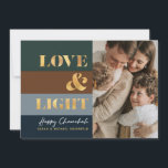 Carte Hanoukka Chanukah Gold Love & Light Photo Greeting<br><div class="desc">Notre carte Hanoukka / Chanukah Gold Love & Light Holiday est un moyen élégant et élégant de partager vos souhaits Hanoukka / Chanukah avec vos amis, votre famille et vos clients! Avec espace pour vous de personnaliser avec votre nom et votre photo. Enquêtes? envoyez-nous un message ou envoyez un courriel...</div>