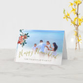 Carte Hanoukka Family Photo Sweet Pomegranate (Fleur jaune)