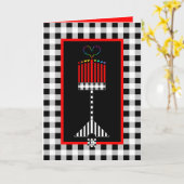 Carte Hanoukka Love (Fleur jaune)