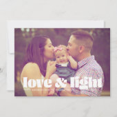 Carte Hanoukka Love and Light Single Photo (Devant)