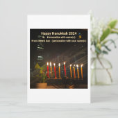 Carte Hanoukka Menorah (Debout devant)
