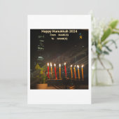 Carte Hanoukka Menorah (Debout devant)