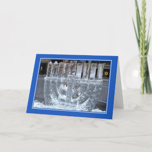 Carte Hanoukka Menorah Ice Sculpture