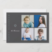 Carte Hanoukka photo Star of David (Devant)