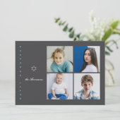 Carte Hanoukka photo Star of David (Debout devant)