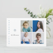 Carte Hanoukka photo Star of David (Debout devant)