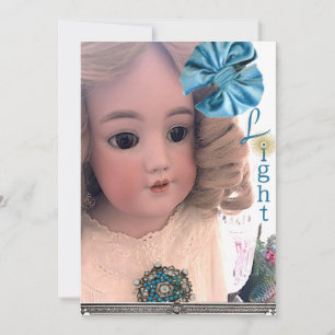 Carte Hanoukka Plat Doll Antique