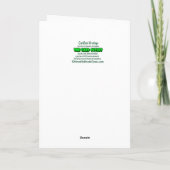 Carte Hanoukka Schlomo La Menorahed Reindeer (Dos)