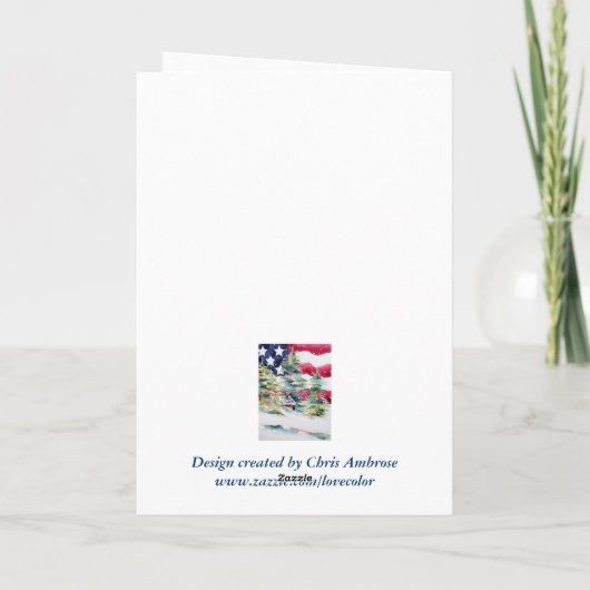 Carte Hanoukka Soldat Welcome Home (Dos)