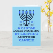 Carte Hanukkah Quote Hanukkah Card  (Fleur jaune)