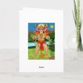 Carte Hanuman Greeting Card (Dos)