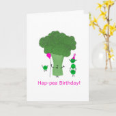 Carte Hap-pea Anniversaire, Aimez-vous Bunches Punny Car (Fleur jaune)