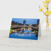 Carte Ha'Penny Bridge, Dublin, Irlande (Fleur jaune)