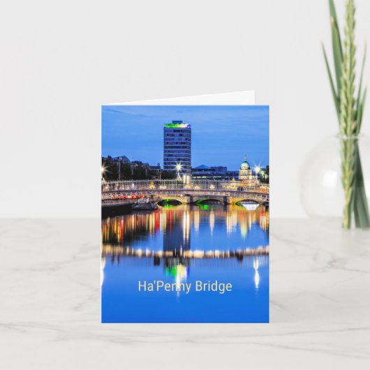 Carte Ha'Penny Bridge, Dublin, Irlande (Devant)