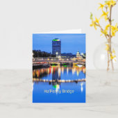 Carte Ha'Penny Bridge, Dublin, Irlande (Fleur jaune)