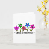 Carte Hapness Blooms From A Within Insrational Motivatio (Fleur jaune)