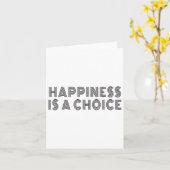 Carte Hapness Is A Choice Motivational Quote Insration S (Fleur jaune)