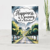 Carte "Happiness is a Journey" Quote Card (Devant)