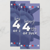 Carte #Happy4thOfJulyFlatCard (Devant / Derrière)