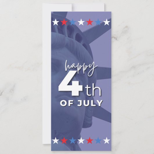 Carte #Happy4thOfJulyFlatCard (Devant)