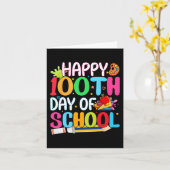 Carte Happy 100e Jour de l'Âge de l'École (Fleur jaune)