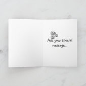 Carte Happy 18e anniversaire du jour bleu (Intérieur)